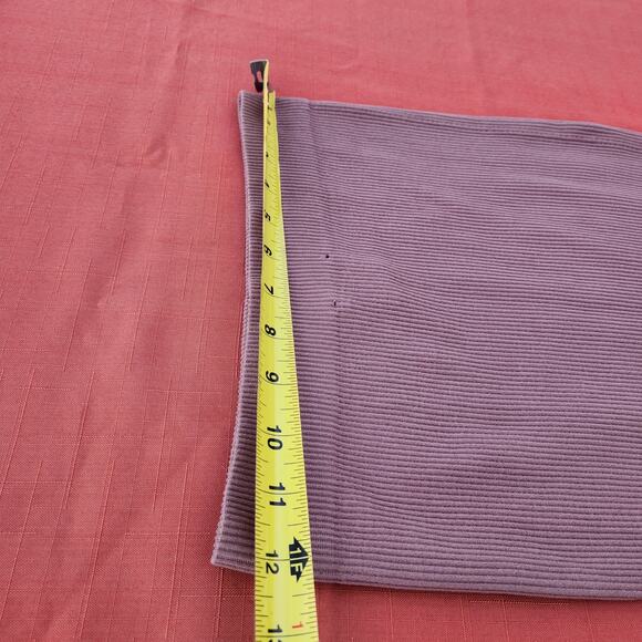 Zara Women's M-L Dusty Pink Knit High Waist Pencil Skirt Midi Stretch Tight - Picture 4 of 6